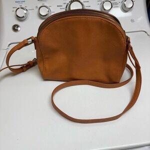Tan cross body bag